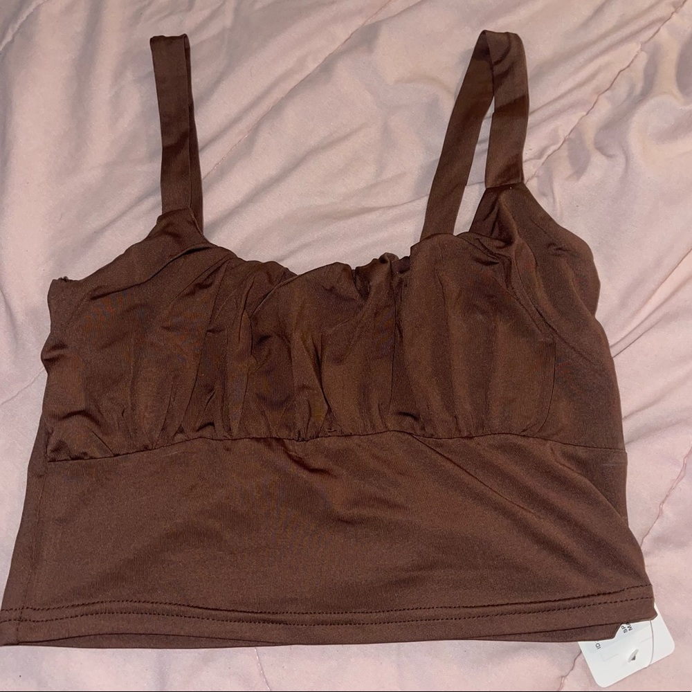ruched crop top
